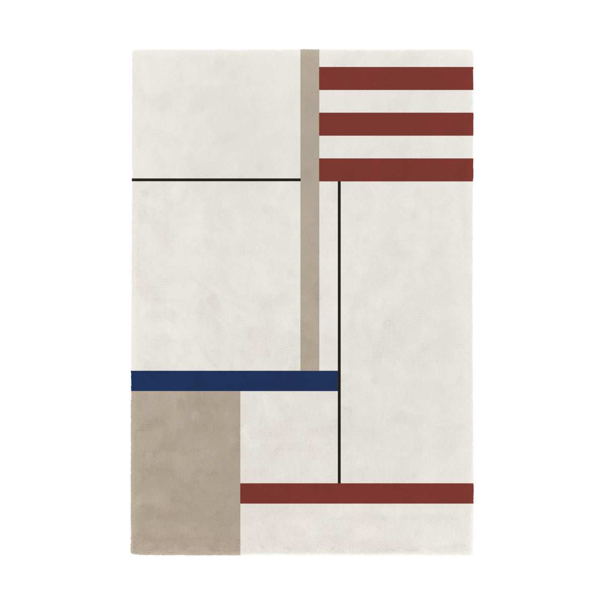 Bauhaus Pure Wool Rectangle Rug
