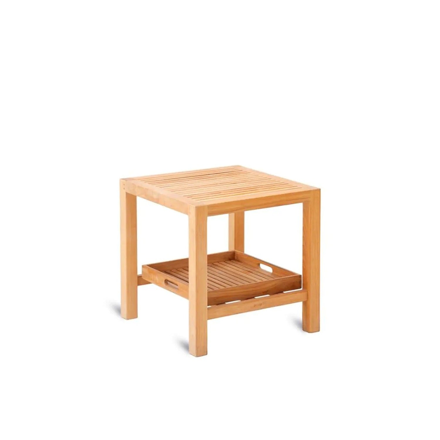 Chelsea Square Coffee Table in Teak with Two Levels