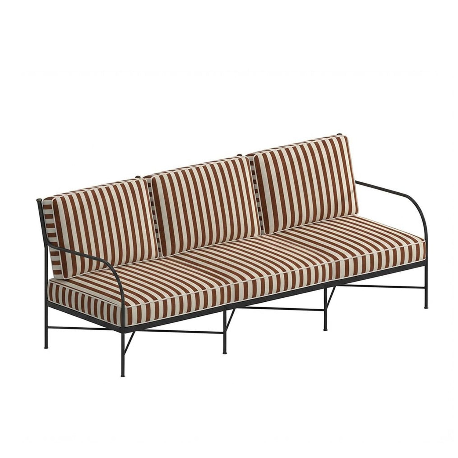Igea Three-Seater Iron Sofa