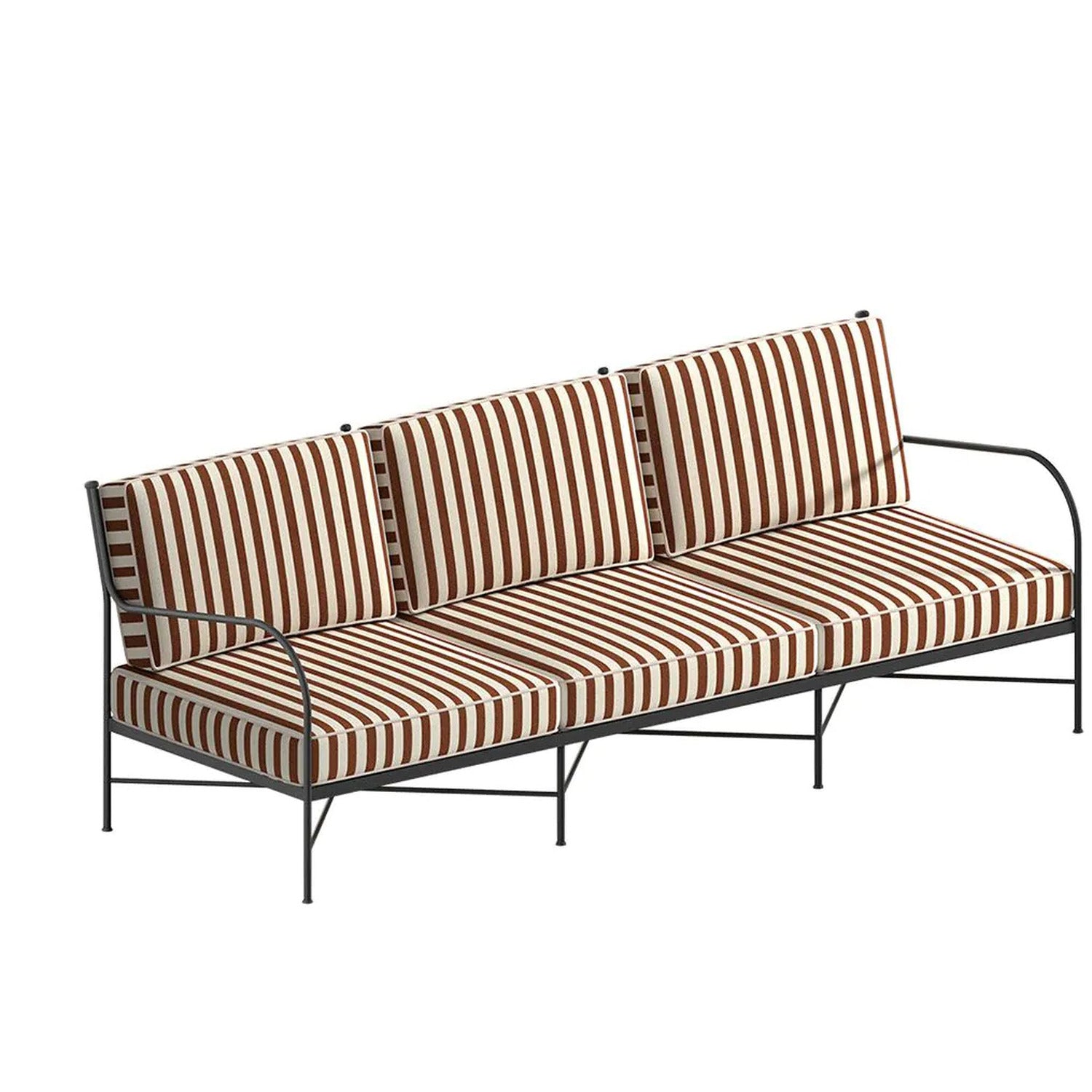 Igea Three-Seater Iron Sofa
