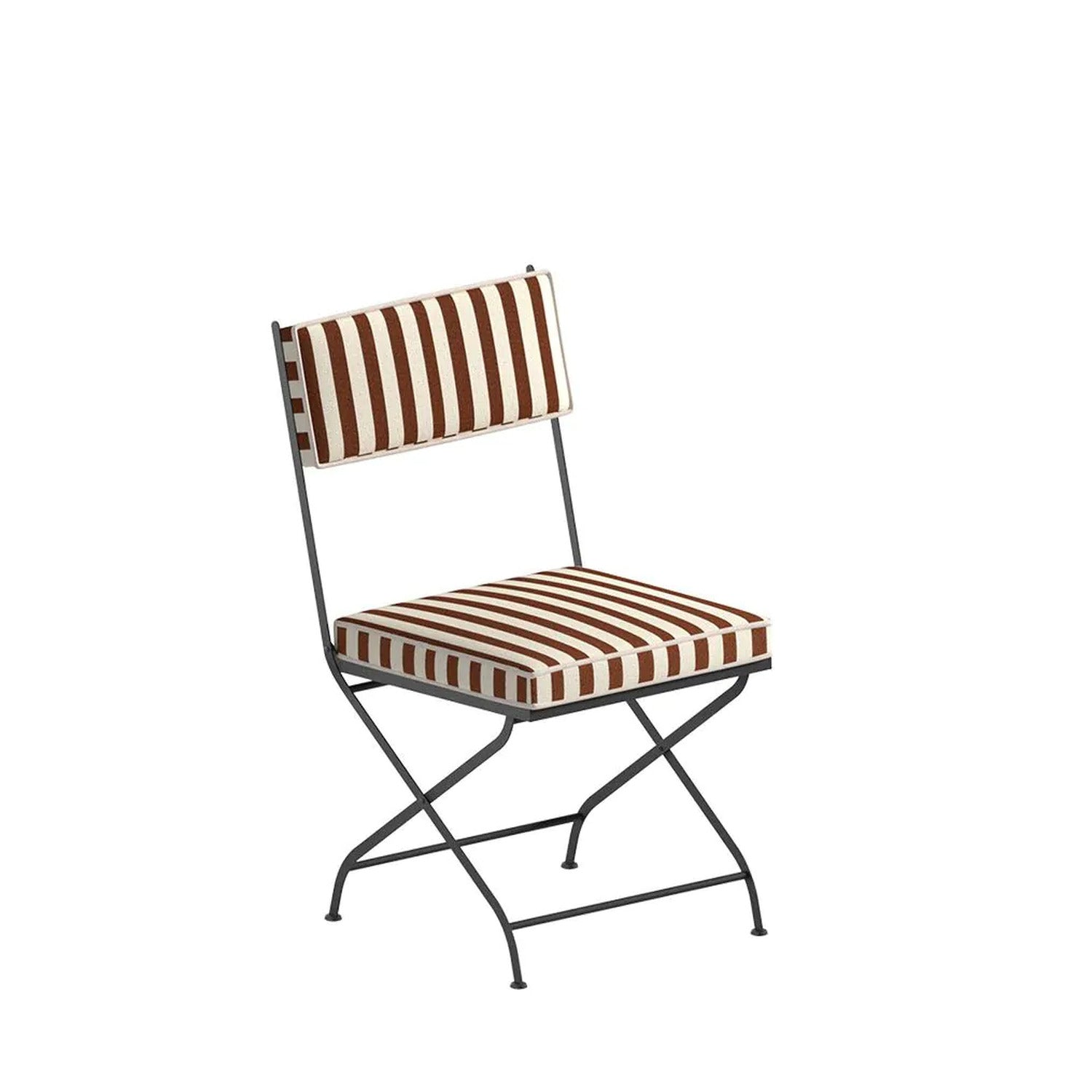 Igea Folding Iron Chair with Cushions
