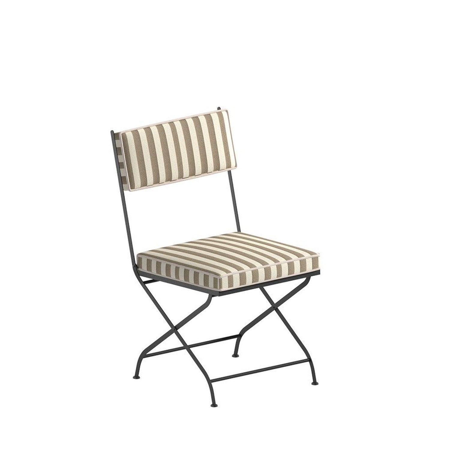 Igea Folding Iron Chair with Cushions