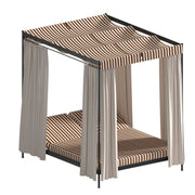 Igea Two-Seater Iron Cabana with Cushions