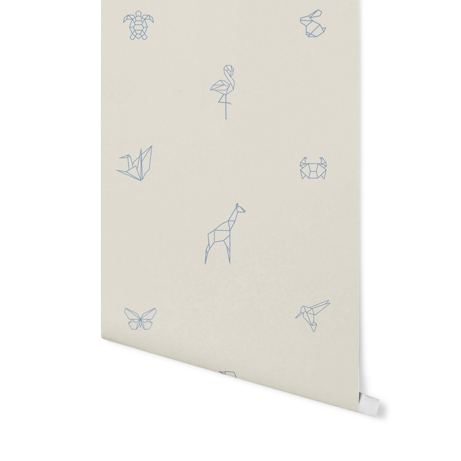 Origami Blue Wallpaper