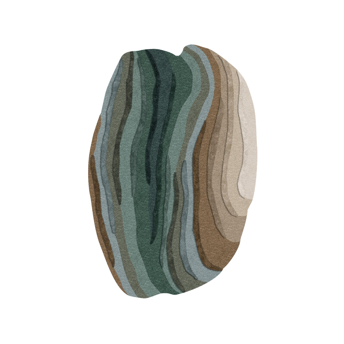 Agate High Organic Shape Rug