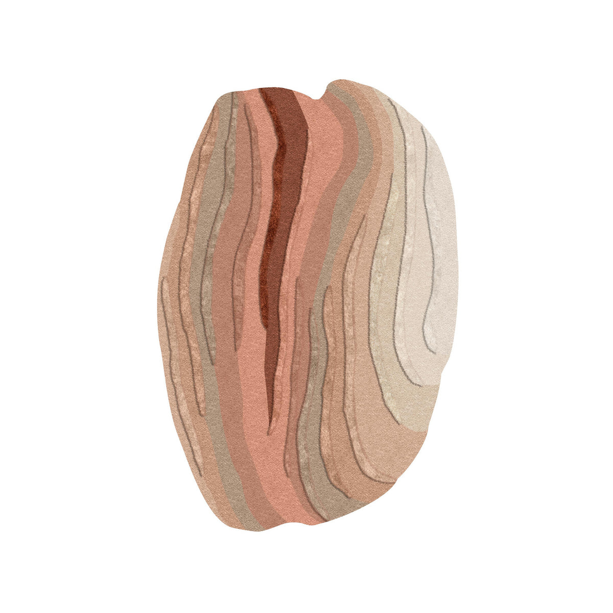 Agate High Organic Shape Rug