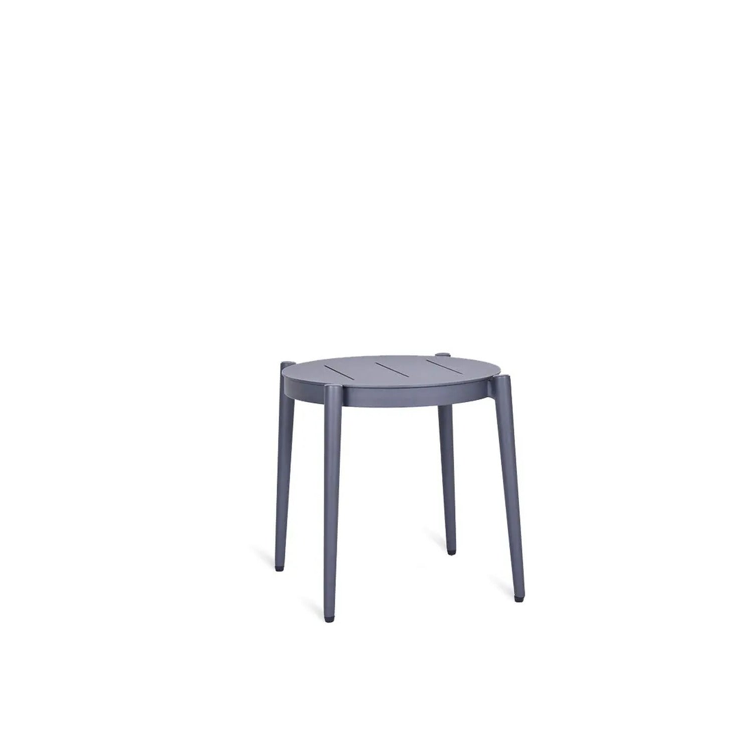 Luce Round Low Table in Aluminum