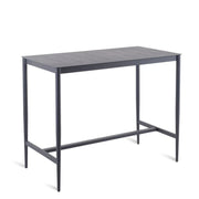 Luce Tall Rectangular Table in Aluminium