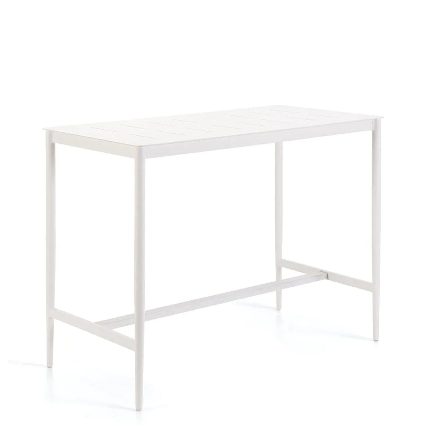 Luce Tall Rectangular Table in Aluminium