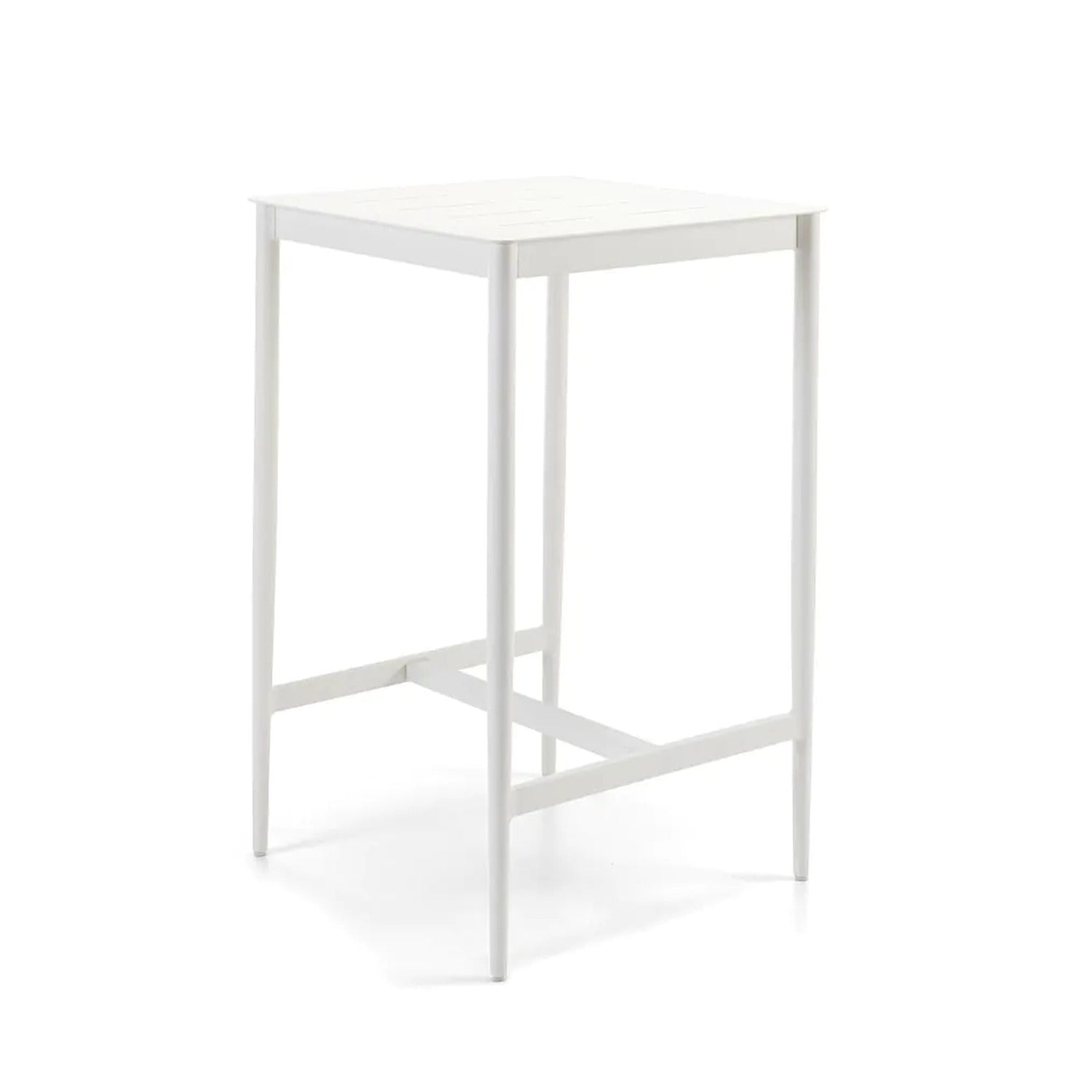 Luce Tall Square Table in Aluminium