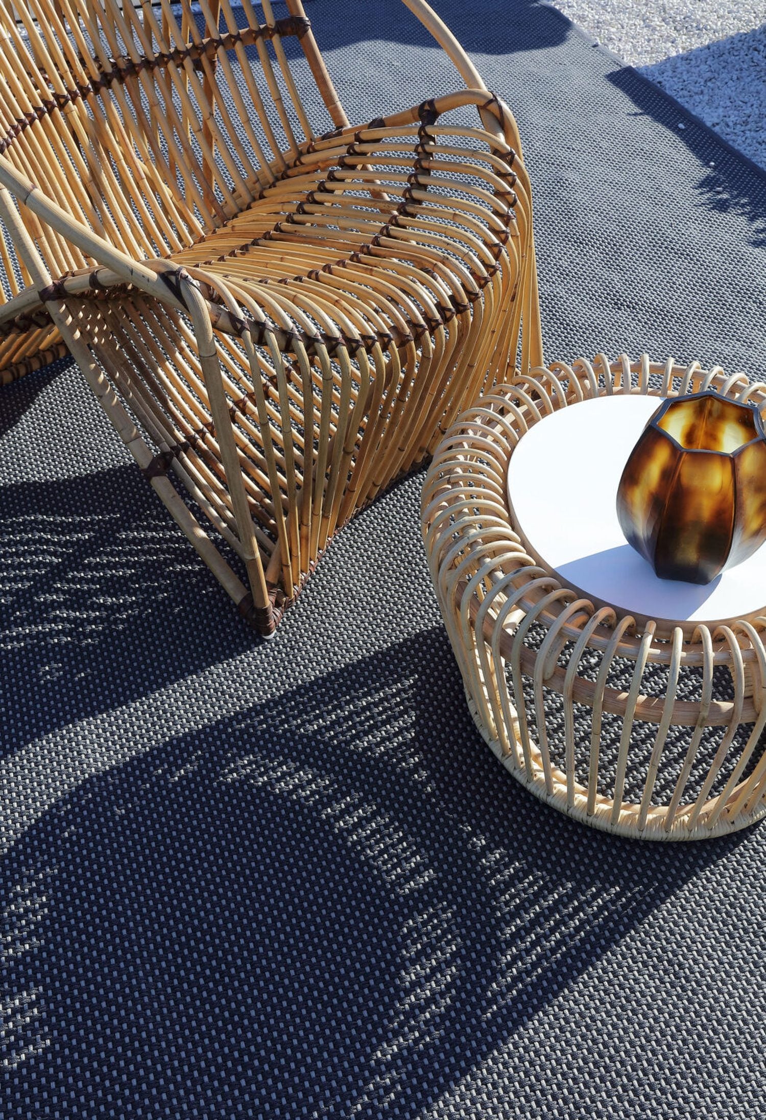 Rattan Wave Lounge Chair