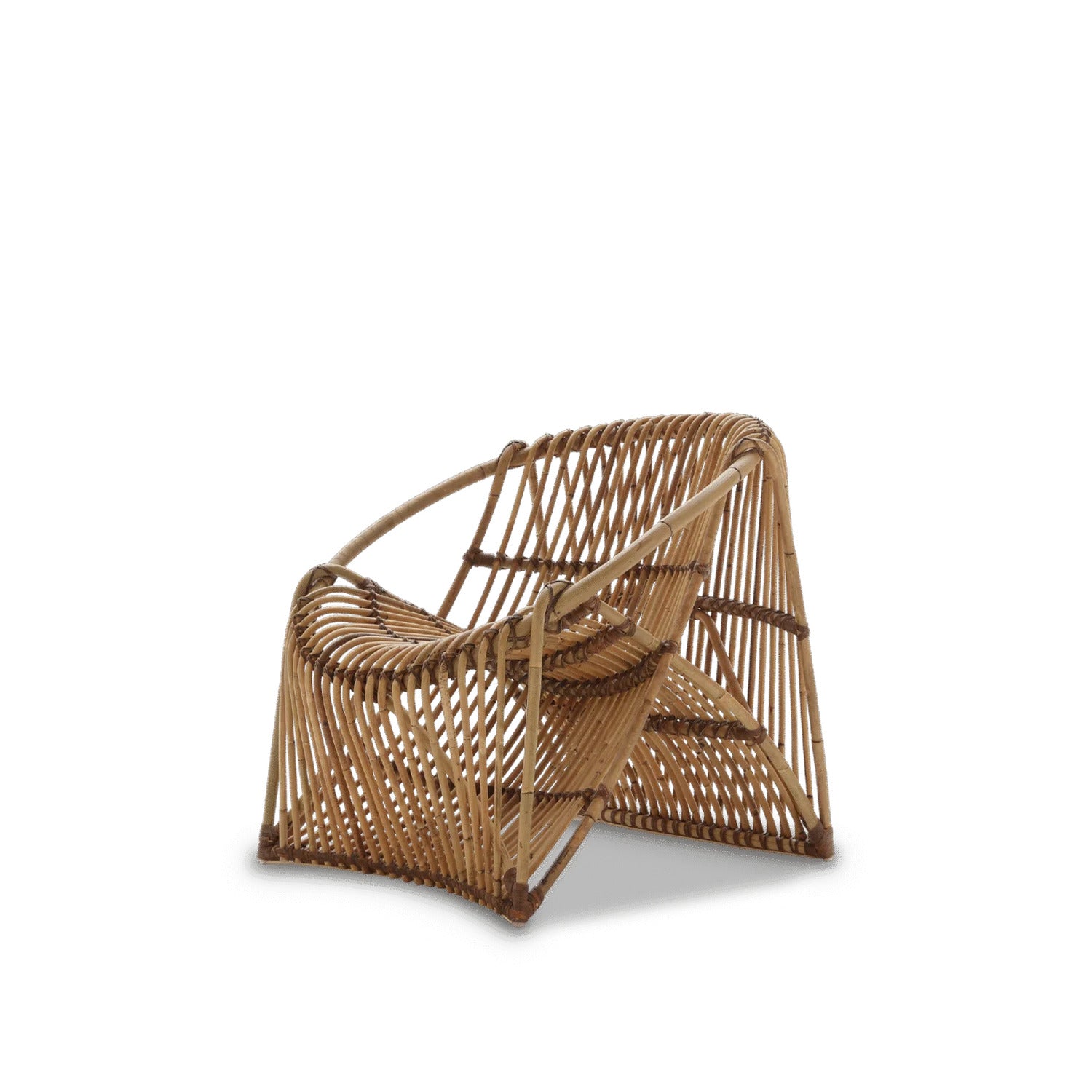 Rattan Wave Lounge Chair