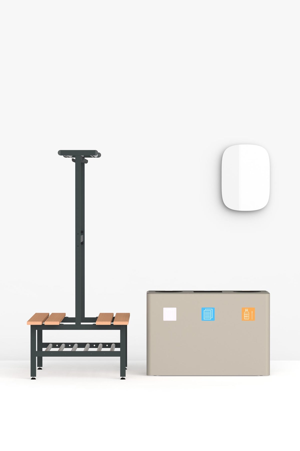 Tertio bdv+ | bdvs+ Cloakroom Bench