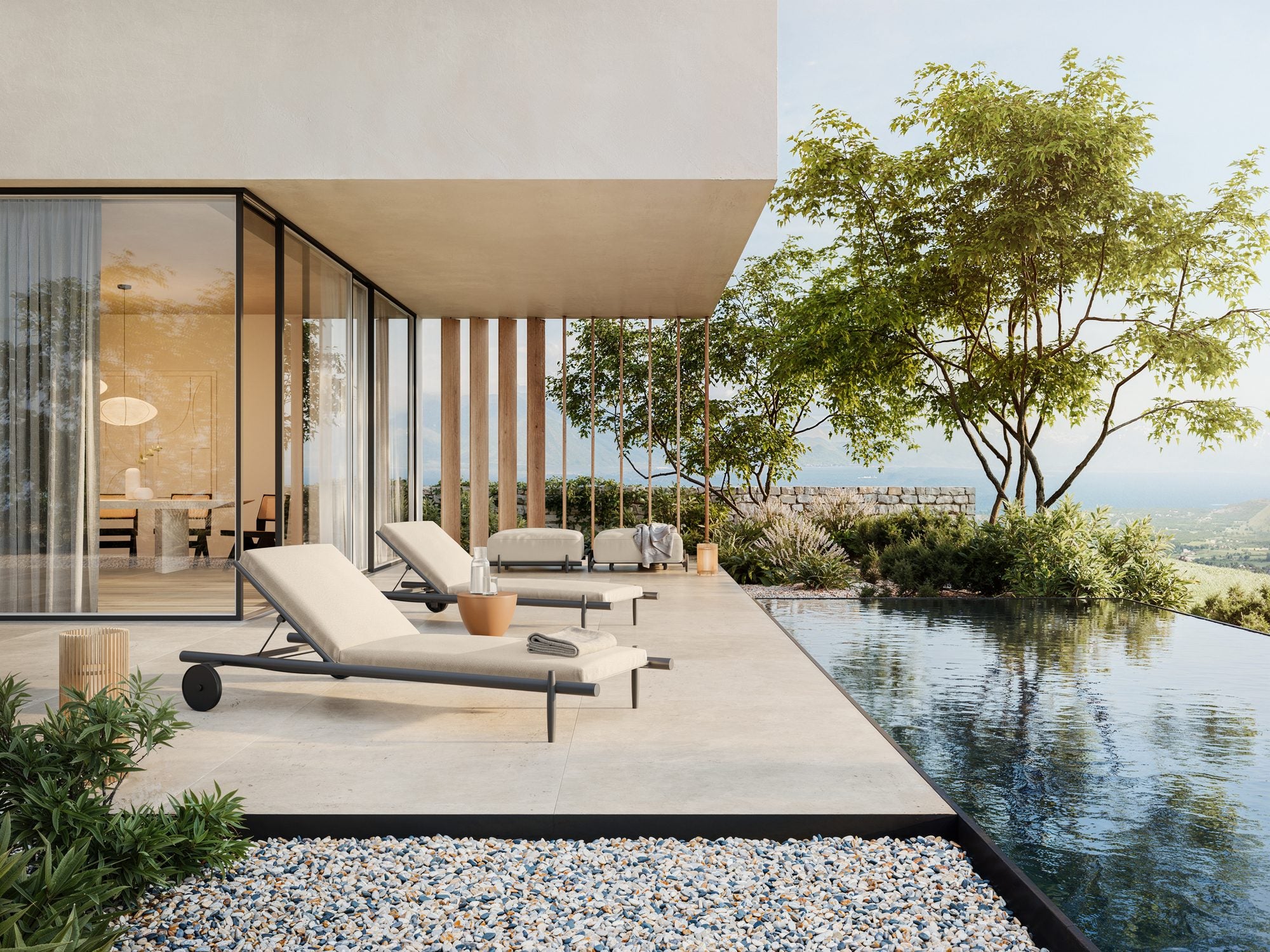 Davos Outdoor Pouf
