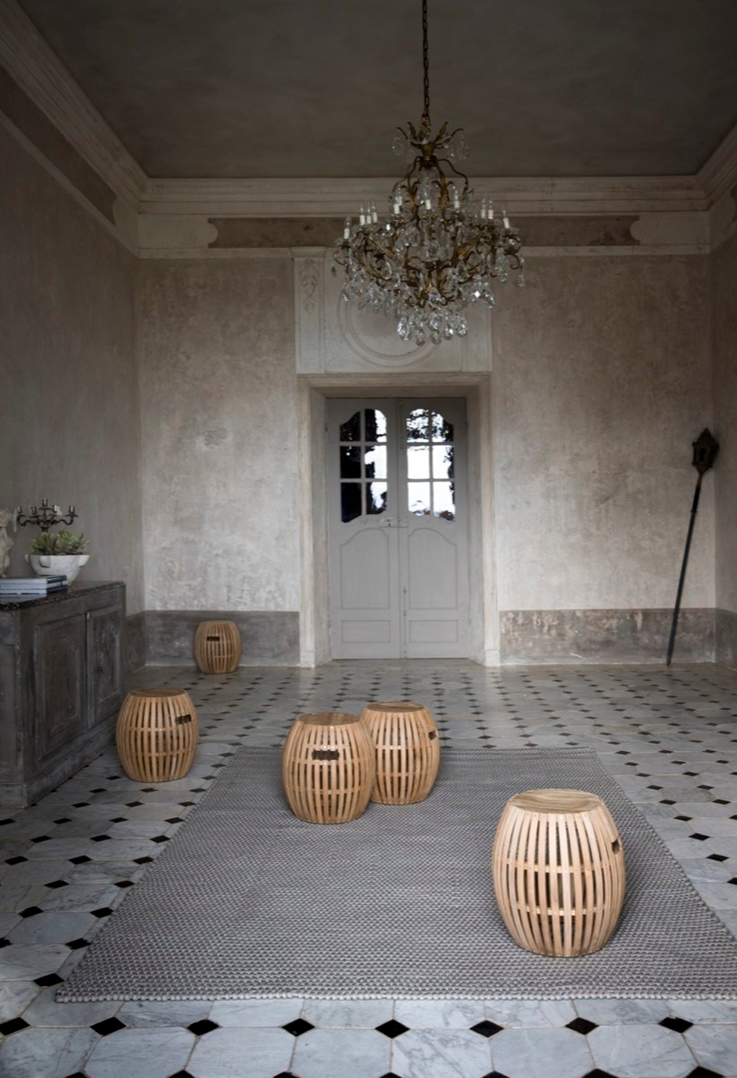 Swing Teak Stool