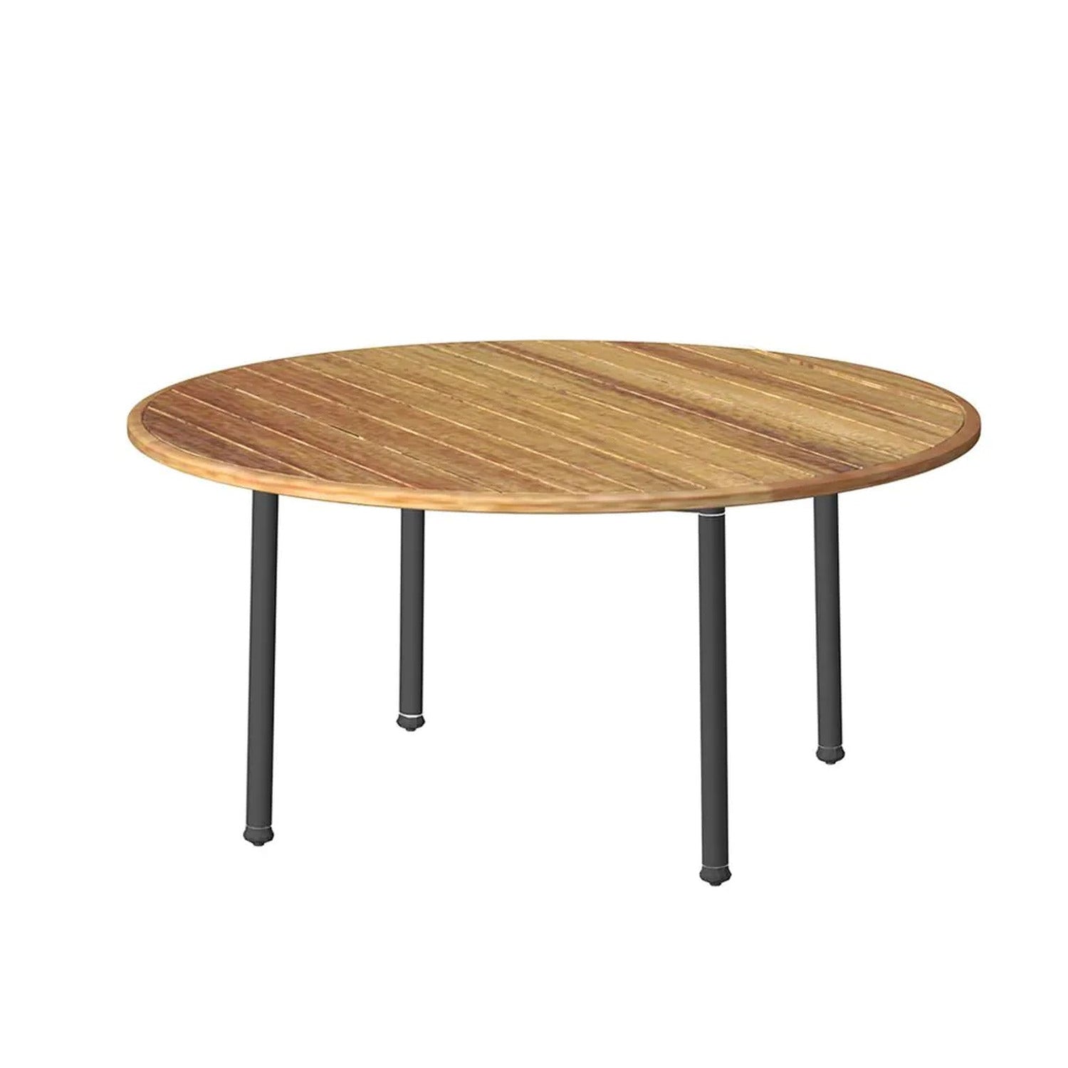 Versilia Round Table in Teak and Auminium