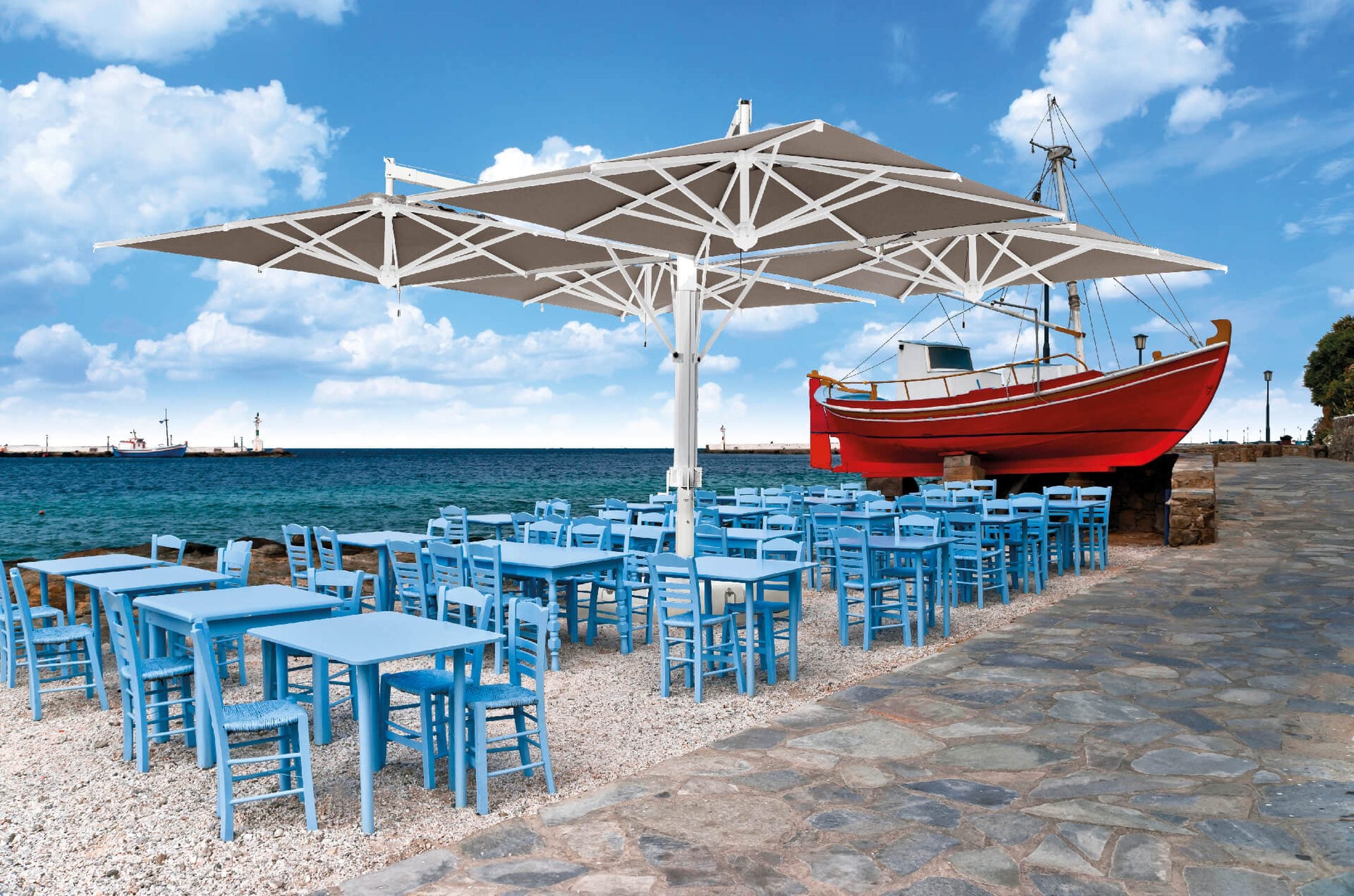 Wood Poker - Double Parasol